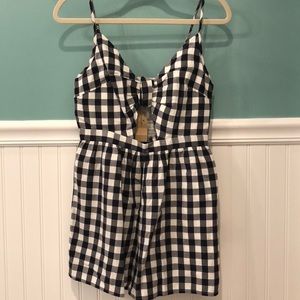 American Eagle Gingham Romper